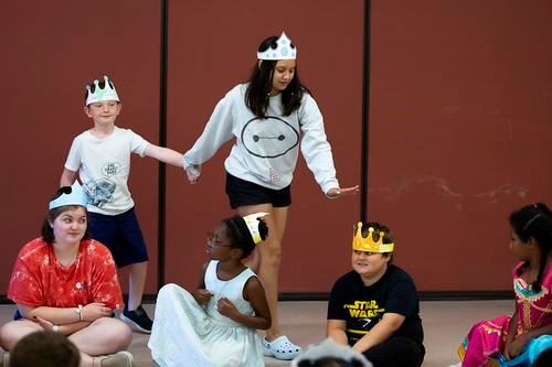 Children playing game at Southern Community Center