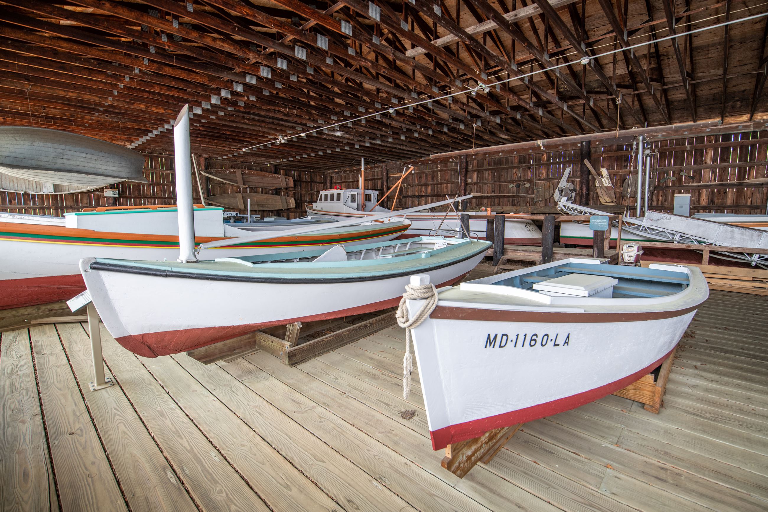 Boats at Calvert Marine Museum