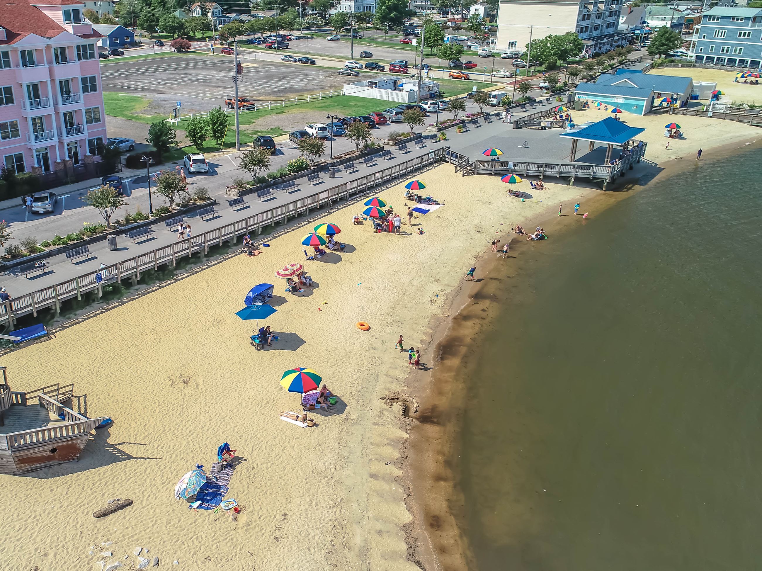 Aerial view of North Beach