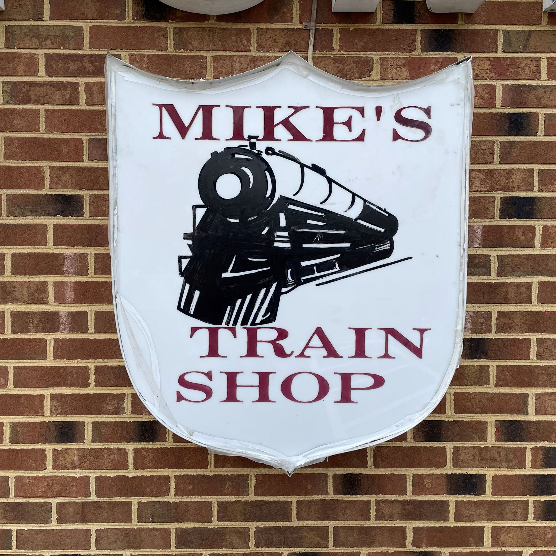 Mikes Train Shop Sign